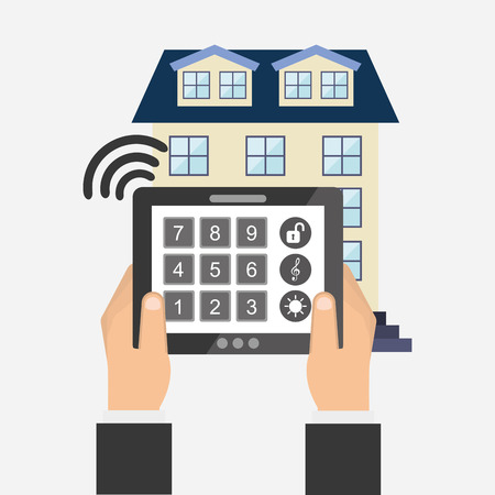 smart house design, vector illustration eps10 graphicのイラスト素材