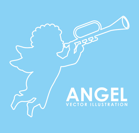 cute angel design, vector illustration eps10 graphicのイラスト素材