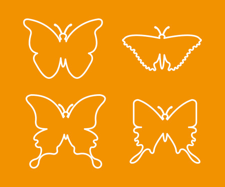 butterfly icon design, vector illustration eps10 graphicのイラスト素材