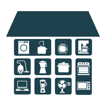 smart house design, vector illustration eps10 graphicのイラスト素材