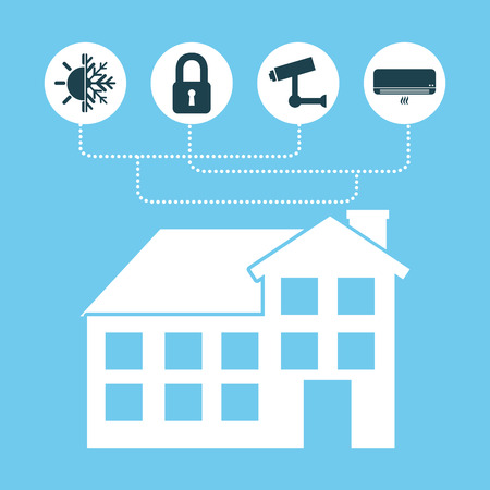 smart house design, vector illustration eps10 graphicのイラスト素材