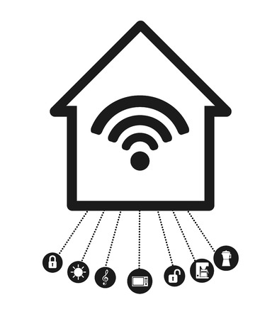 smart house design, vector illustration eps10 graphicのイラスト素材