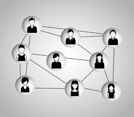 social network design, vector illustration eps10 graphicのイラスト素材
