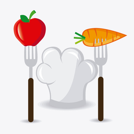 Food design over white background, vector illustration.のイラスト素材