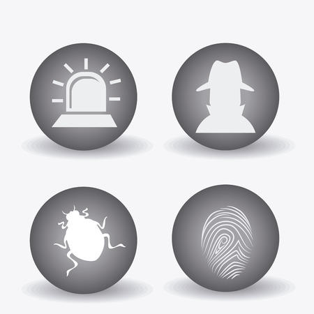 Security system design over white background, vector illustration.のイラスト素材