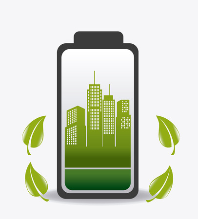 City design over white background, vector illustration.のイラスト素材