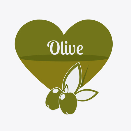 Olive oil design over white background, vector illustration.のイラスト素材