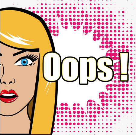 Comic pop art colorful design, vector illustration.のイラスト素材