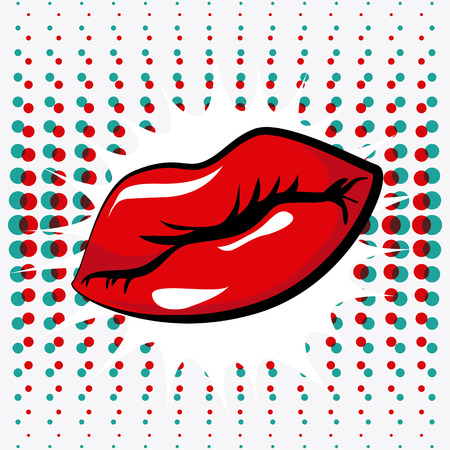 Comic pop art colorful design, vector illustration.のイラスト素材