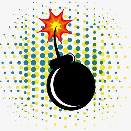 Comic pop art colorful design, vector illustration.のイラスト素材