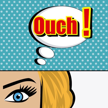 Comic pop art colorful design, vector illustration.のイラスト素材