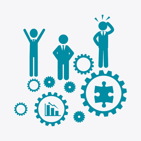 Human resources over white background design, vector illustration.のイラスト素材