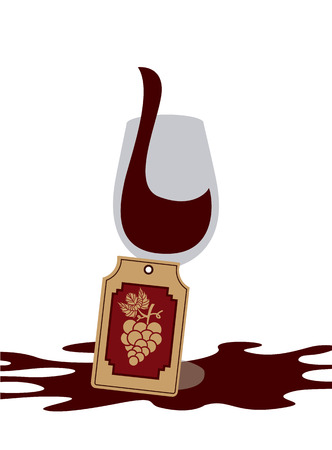 wine concept design.のイラスト素材