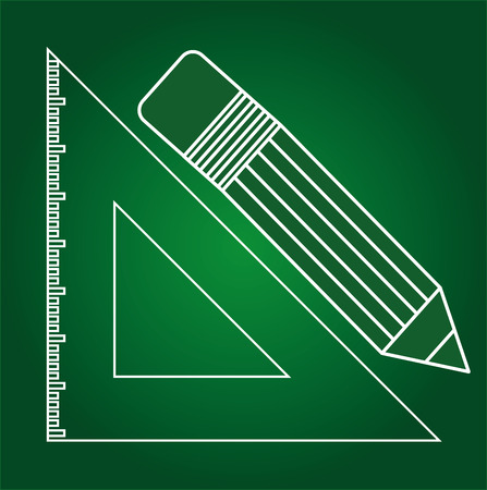 school supplies design illustrationのイラスト素材