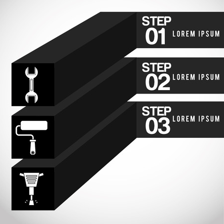 construction infographic designのイラスト素材