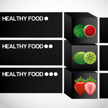 healthy food infographics design illustrationのイラスト素材