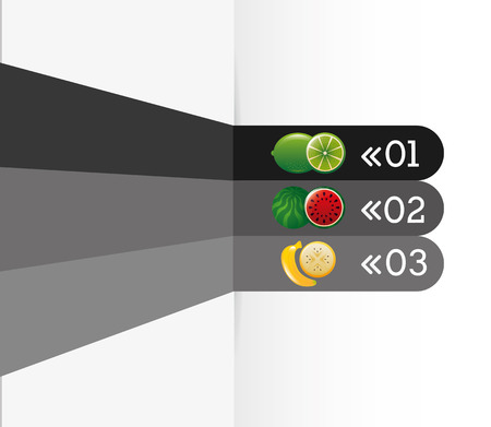healthy food infographics design illustrationのイラスト素材