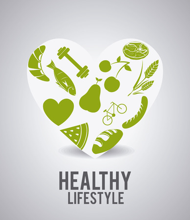 Fitness design over white background illustration.のイラスト素材