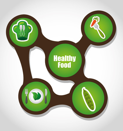 healthy food infographics designのイラスト素材