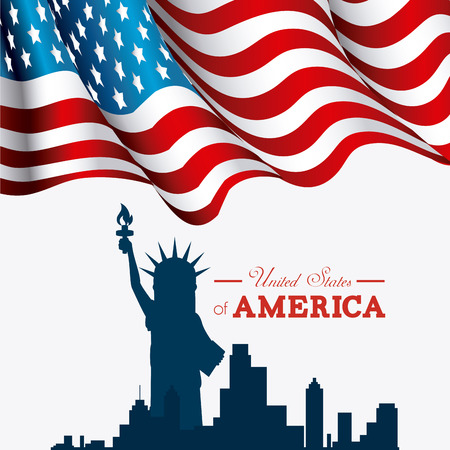 USA design over white background, vector illustration.のイラスト素材