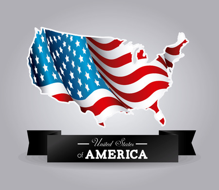 USA design over white backgroundのイラスト素材