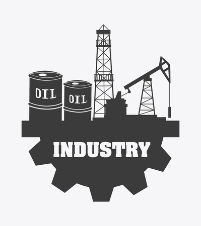 Industry design over white backgroundのイラスト素材