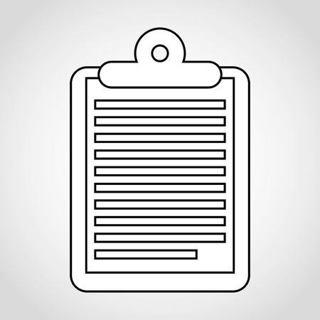 clipboard icon design, vector illustration eps10 graphicのイラスト素材
