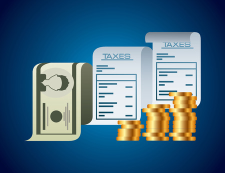 taxes concept designのイラスト素材