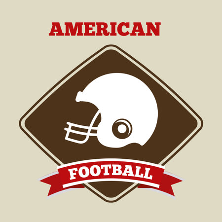 american football designのイラスト素材