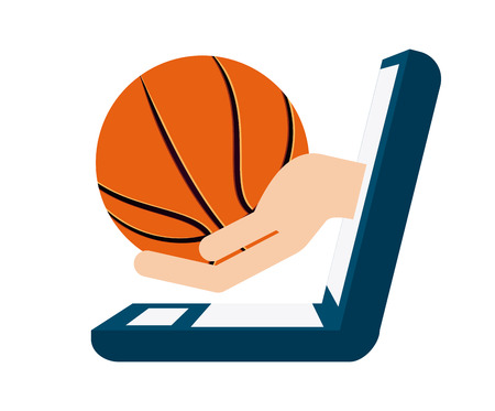 basketball sport design, vector illustration graphicのイラスト素材