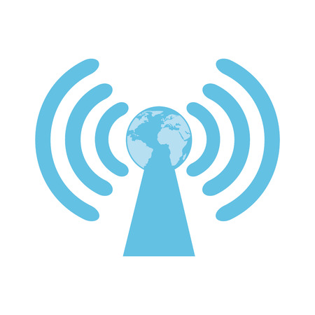wifi service design, vector illustration graphicのイラスト素材