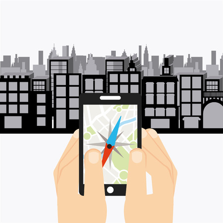 gps spplication design, vector illustration eps10 graphicのイラスト素材