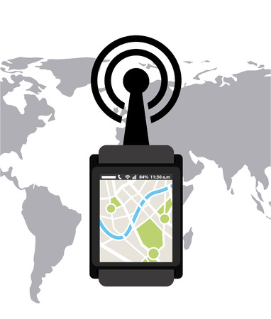 wifi service design, vector illustration graphicのイラスト素材