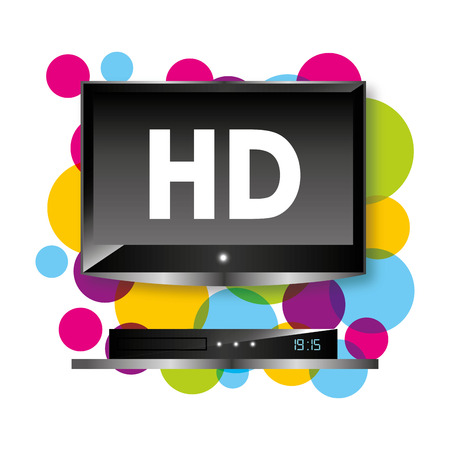 tv full hd design, vector illustration graphicのイラスト素材