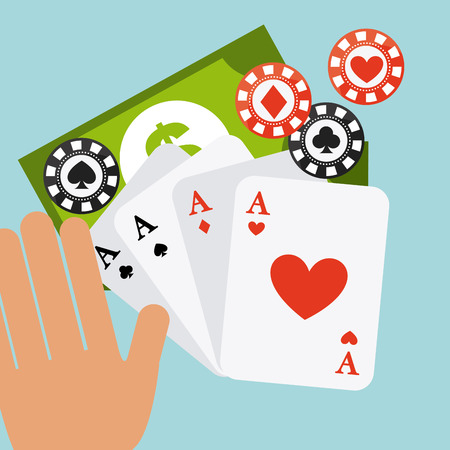 casino game design, vector illustration graphicのイラスト素材