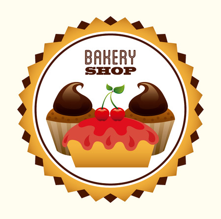 bakery shop design, vector illustration eps10 graphicのイラスト素材