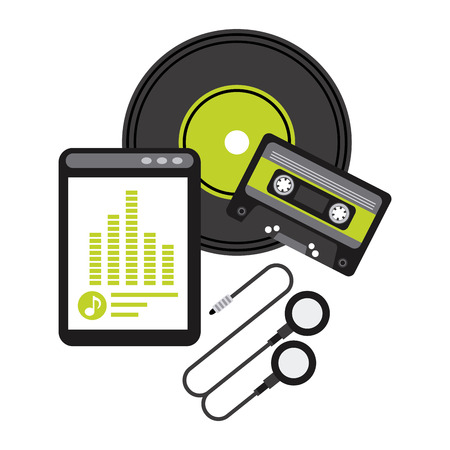 music lifestyle design, vector illustration eps10 graphicのイラスト素材