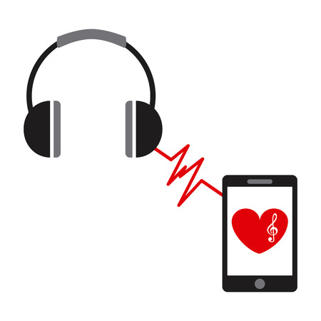 music lifestyle design, vector illustration graphicのイラスト素材