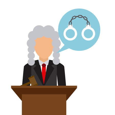 justice concept design, vector illustration graphicのイラスト素材