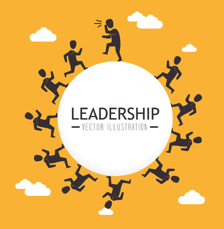 Teamwork design over yellow background, vector illustration.のイラスト素材