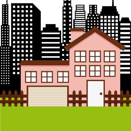 city concept design, vector illustration graphicのイラスト素材