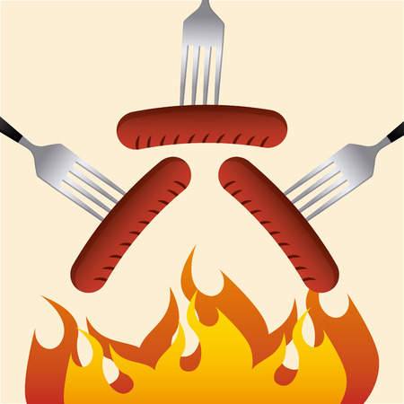 delicious barbecue design, vector illustration 

graphicのイラスト素材