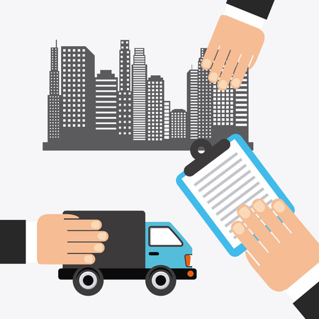 delivery service design, vector illustration 
graphicのイラスト素材