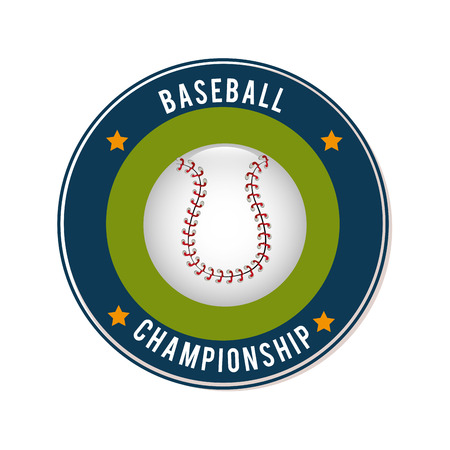 Baseball design over white background, vector illustration.のイラスト素材