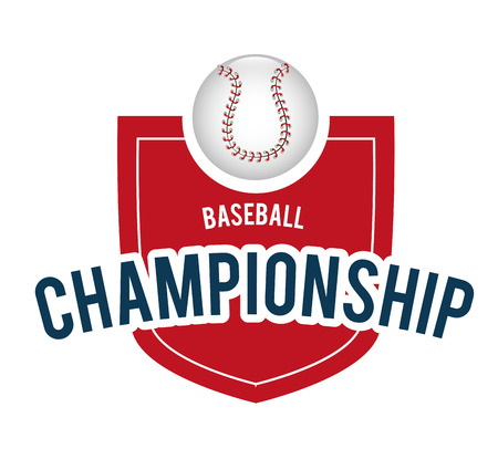 Baseball design over white background, vector illustration.のイラスト素材