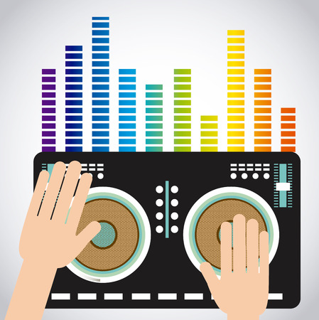 music lifestyle design, vector illustration graphicのイラスト素材