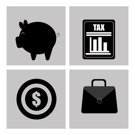 Taxes design over white background, vector illustration.のイラスト素材