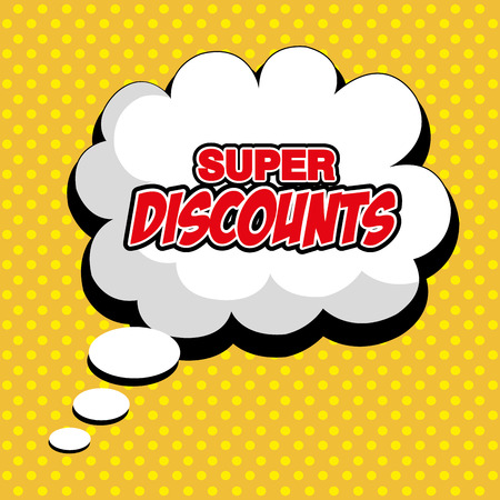 Shopping design over comic background design, vector illustration.のイラスト素材