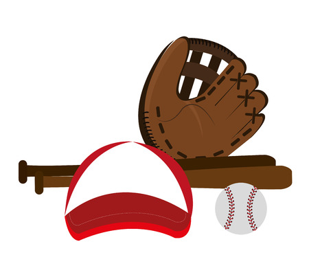 Baseball design over white background, vector illustration.のイラスト素材
