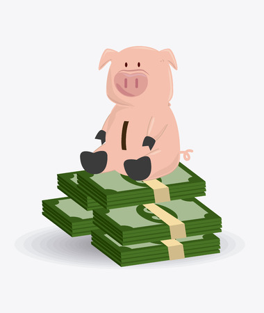 Money design over white background, vector illustration.のイラスト素材